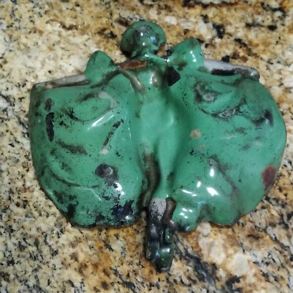 Early ANTIQUE Art Deco FIGURAL ASHTRAY BALLERINA, LADY DANCER ash tray - Picture 8 of 12